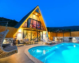 Kaş İslamlar'da Muhteşem Doğada, Özel Havuzlu, Jakuzili Bungalov - 3