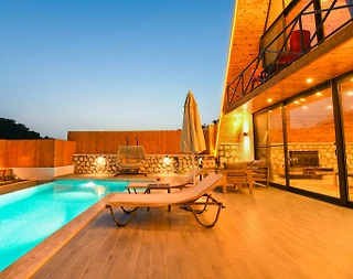 Kaş İslamlar'da Muhteşem Doğada, Özel Havuzlu, Jakuzili Bungalov - 5