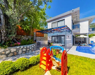 Kaş İslamlar'da Muhteşem Doğada, Özel Havuzlu, Jakuzili Villa - 5