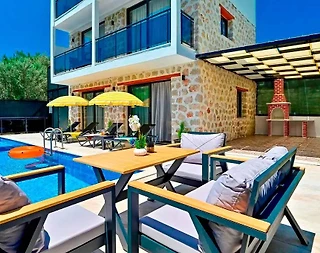 Kaş İslamlar'da Muhteşem Doğada, Özel Havuzlu, Jakuzili Villa - 2