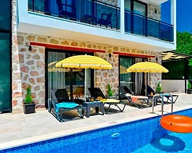 Kaş İslamlar'da Muhteşem Doğada, Özel Havuzlu, Jakuzili Villa - 3