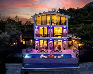 Kaş İslamlar'da Muhteşem Doğada, Özel Havuzlu, Jakuzili Villa - 5