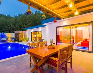 Kaş İslamlar'da Muhteşem Doğada, Özel Havuzlu, Jakuzili Villa - 3