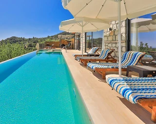 Kaş İslamlar'da Muhteşem Doğada, Özel Havuzlu, Taş Villa - 5