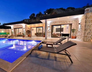 Kaş İslamlar'da Muhteşem Konfora Sahip, Özel Havuzlu, Kiralık Villa - 4