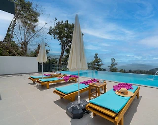 Kaş İslamlar'da Muhteşem Manzaralı, Özel Havuzlu, Balayı Villası - 3