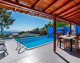 Kaş İslamlar'da Muhteşem Orman Manzaralı, Özel Havuzlu, Kiralık Villa - 3