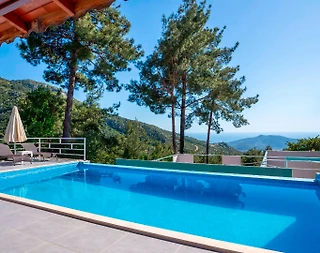 Kaş İslamlar'da Muhteşem Orman Manzaralı, Özel Havuzlu, Kiralık Villa - 4