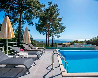 Kaş İslamlar'da Muhteşem Orman Manzaralı, Özel Havuzlu, Kiralık Villa - 5