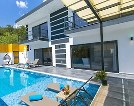 Kaş İslamlar'da Nezih Konumda, Özel Havuzlu, Lüks Villa - 3