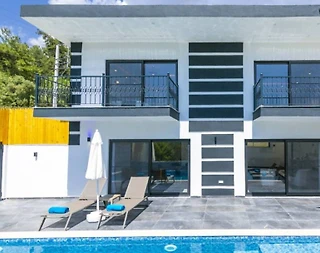 Kaş İslamlar'da Nezih Konumda, Özel Havuzlu, Lüks Villa - 5