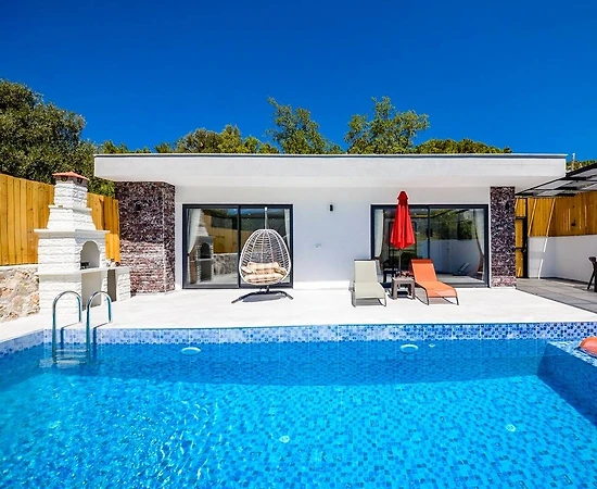 Kaş İslamlar'da Sakin Konumda, Özel Havuzlu, Balayı Villası - 1