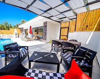 Kaş İslamlar'da Sakin Konumda, Özel Havuzlu, Balayı Villası - 4