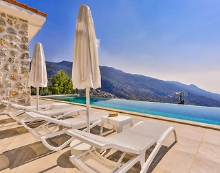 Kaş İslamlar'da Otantik Tasarımlı, Özel Havuzlu, 4 Kişilik Taş Villa - 5