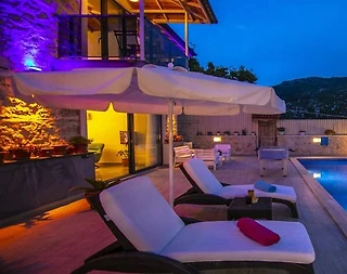 Kaş İslamlar'da Doğa Manzaralı, Özel Havuzlu, 2 Kişilik Villa - 2
