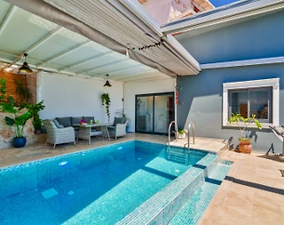 Kaş İslamlar'da Göz Alıcı Deniz Manzaralı, Özel Havuzlu, Balayı Villa - 4