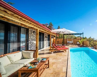 Kaş İslamlar'da Sakin Doğada, Özel Havuzlu, Balayı Villası - 1