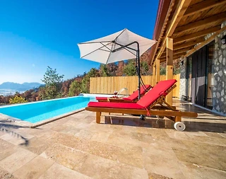 Kaş İslamlar'da Sakin Doğada, Özel Havuzlu, Balayı Villası - 5