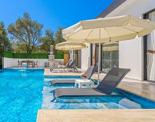 Kaş İslamlar'da Sakin Doğada, Özel Havuzlu, Konforlu Villa - 5