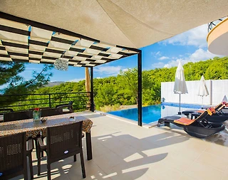 Kaş İslamlar'da Sakin Konumda, Özel Havuzlu, 4 Kişilik Villa - 5