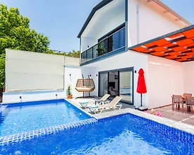 Kaş İslamlar'da Sakin Konumda, Özel Havuzlu, Jakuzili, Balayı Villası - 2