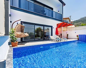 Kaş İslamlar'da Sakin Konumda, Özel Havuzlu, Jakuzili, Balayı Villası - 3