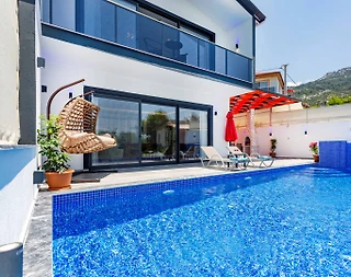 Kaş İslamlar'da Sakin Konumda, Özel Havuzlu, Jakuzili, Balayı Villası - 3