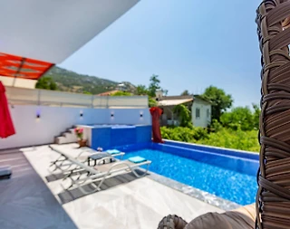 Kaş İslamlar'da Sakin Konumda, Özel Havuzlu, Jakuzili Balayı Villası  - 5