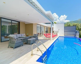 Kaş İslamlar'da Sakin Konumda, Özel Havuzlu, Jakuzili, Kiralık Villa - 2