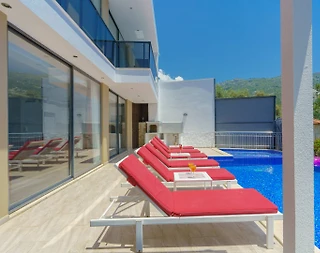 Kaş İslamlar'da Sakin Konumda, Özel Havuzlu, Jakuzili, Kiralık Villa - 4