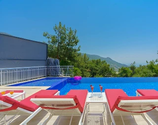 Kaş İslamlar'da Sakin Konumda, Özel Havuzlu, Jakuzili, Kiralık Villa - 5