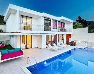 Kaş İslamlar'da Sakin Konumda, Özel Havuzlu, Jakuzili, Kiralık Villa - 1