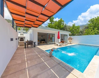 Kaş İslamlar'da Sakin Konumda, Özel Havuzlu, Lüks Balayı Villası  - 4