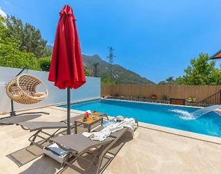 Kaş İslamlar'da Sakin Konumda, Özel Havuzlu, Lüks Balayı Villası - 5