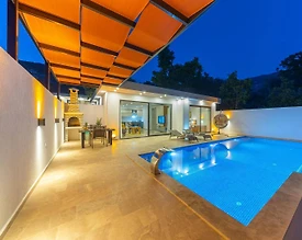 Kaş İslamlar'da Sakin Konumda, Özel Havuzlu, Lüks Balayı Villası  - 2