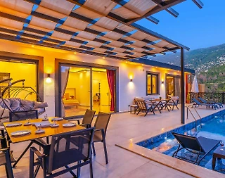 Kaş İslamlar'da Elverişli Konumda, Özel Havuzlu, Estetik Villa - 5