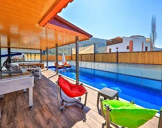 Kaş İslamlar'da Sakin Konumda, Özel Havuzlu, Modern Villa - 5