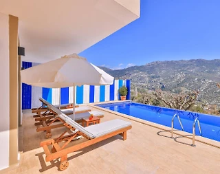 Kaş İslamlar'da Şehrin Gürültüsünden Uzakta, Özel Havuzlu, Kiralık Villa - 3