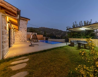 Kaş İslamlar'da Şehrin Gürültüsünden Uzakta, Özel Havuzlu, Kiralık Villa - 5