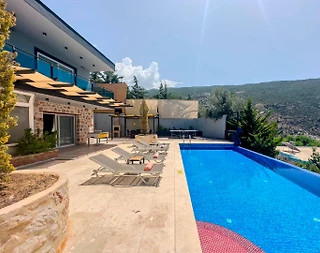 Kaş İslamlar'da Sessiz Konumda, Özel Havuzlu, Tatil Villası - 2