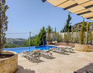 Kaş İslamlar'da Sessiz Konumda, Özel Havuzlu, Tatil Villası - 4