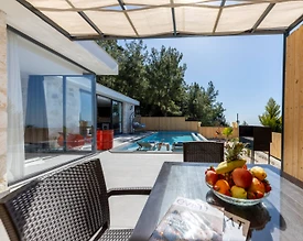 Kaş İslamlar'da Taş Mimarili, Özel Havuzlu, Jakuzili Villa - 3