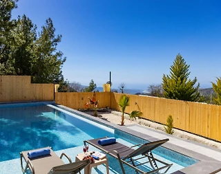 Kaş İslamlar'da Taş Mimarili, Özel Havuzlu, Jakuzili Villa - 4