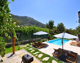 Kaş İslamlar'da Yeşillikler İçerisinde, Özel Havuzlu, 8 Kişilik Villa - 4