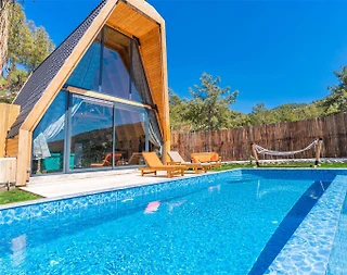 Kaş İslamlar'da Yeşillikler İçerisinde, Özel Havuzlu, Balayı Villası - 2