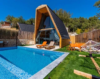 Kaş İslamlar'da Yeşillikler İçerisinde, Özel Havuzlu, Balayı Villası - 3