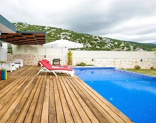 Kaş İslamlar'da Yeşillikler İle Dolu Doğada, Özel Havuzlu, Kiralık Villa - 4
