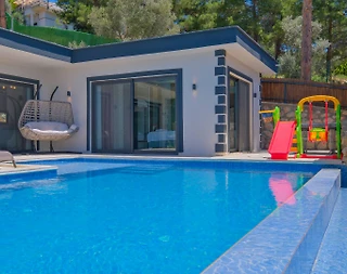 Kaş İslamlar'da Yeşilliklerde İçerisinde, Özel Havuzlu, Jakuzili Villa - 4