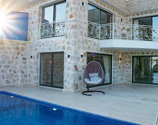 Kaş İslamlar'da Çekirdek Ailelere Uygun, Özel Havuzlu, İkiz Villa - 1