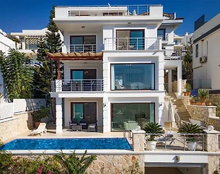 Kaş Kalkan'da Göz Alıcı Deniz Manzaralı, Özel Havuzlu, 3+1 Villa - 1